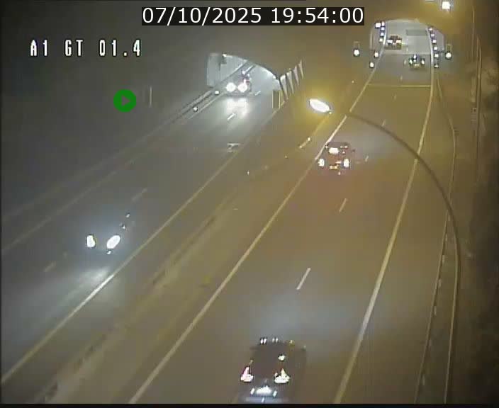 <h2>Traffic live webcam Luxembourg Hesperange - A1 direction Kirchberg - BK 1.4</h2>