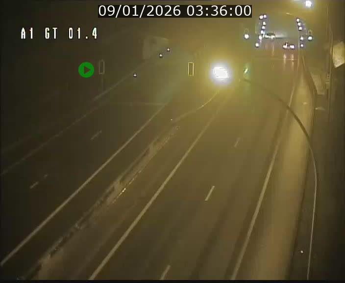 <h2>Traffic live webcam Luxembourg Hesperange - A1 direction Kirchberg - BK 1.4</h2>