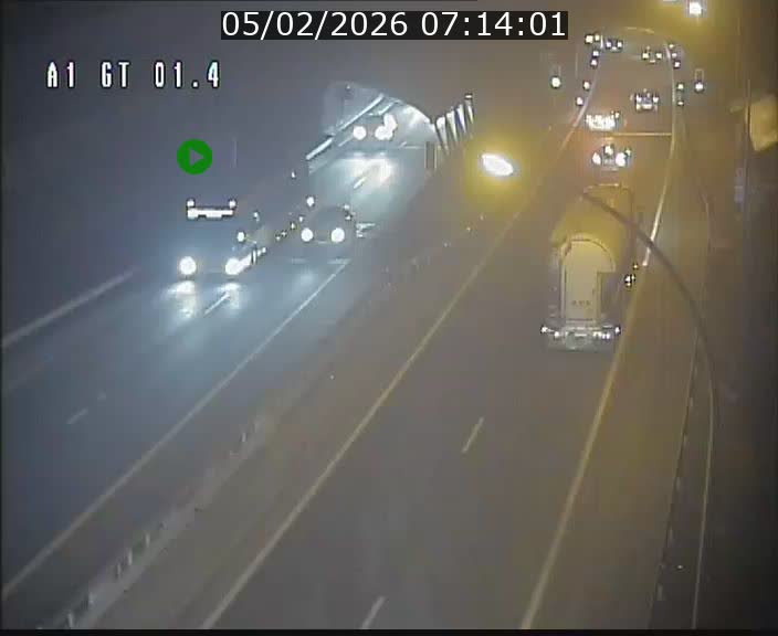 <h2>Traffic live webcam Luxembourg Hesperange - A1 direction Kirchberg - BK 1.4</h2>