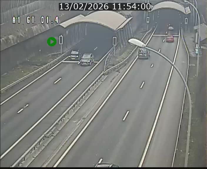 <h2>Traffic live webcam Luxembourg Hesperange - A1 direction Kirchberg - BK 1.4</h2>