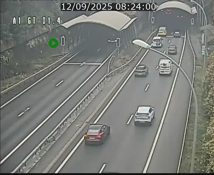 <h2>Traffic live webcam Luxembourg Hesperange - A1 direction Kirchberg - BK 1.4</h2>