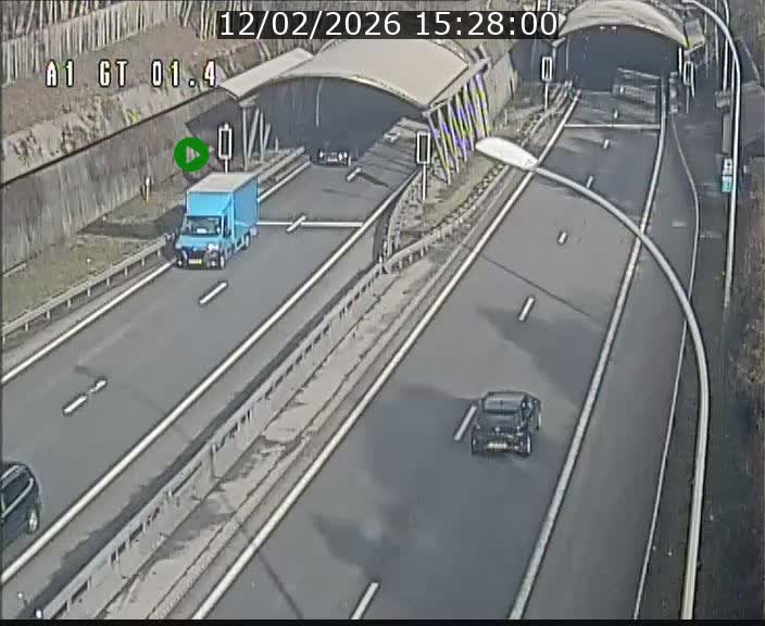 Traffic live webcam Luxembourg Hesperange - A1 direction Kirchberg - BK 1.4