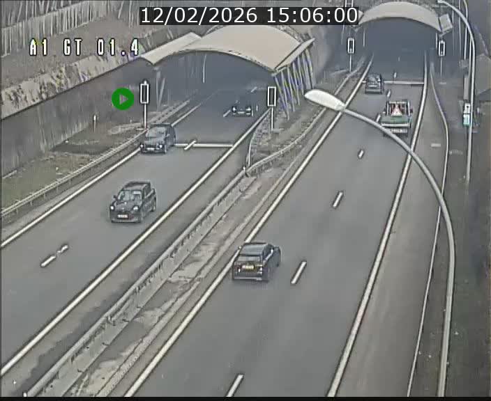 Traffic live webcam Luxembourg Hesperange - A1 direction Kirchberg - BK 1.4