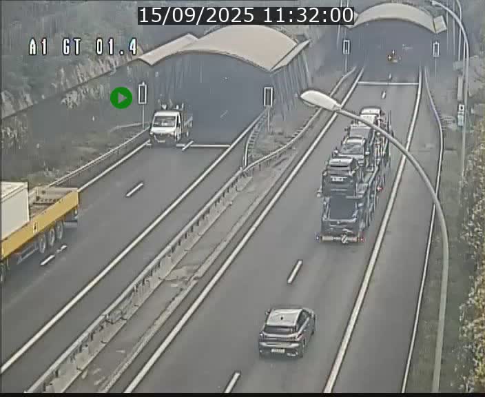 <h2>Traffic live webcam Luxembourg Hesperange - A1 direction Kirchberg - BK 1.4</h2>