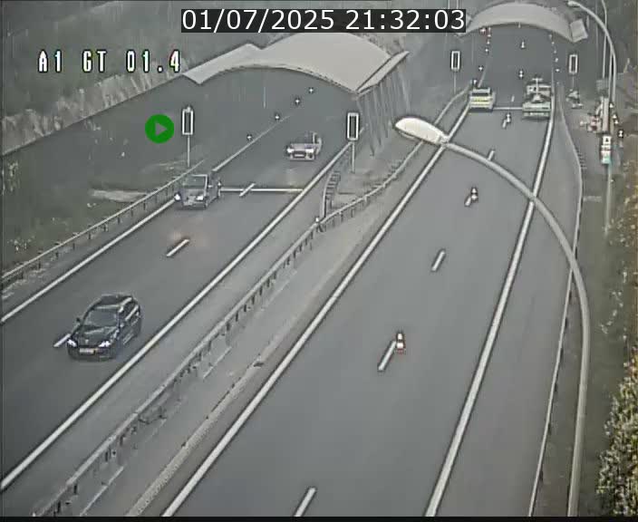 Traffic live webcam Luxembourg Hesperange - A1 direction Kirchberg - BK 1.4