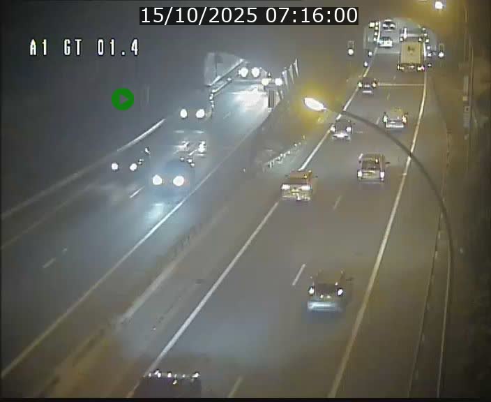 <h2>Traffic live webcam Luxembourg Hesperange - A1 direction Kirchberg - BK 1.4</h2>