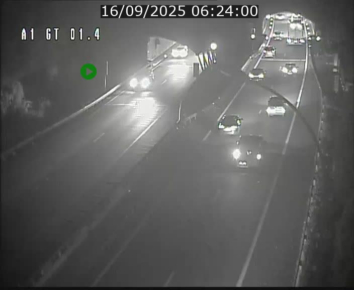 <h2>Traffic live webcam Luxembourg Hesperange - A1 direction Kirchberg - BK 1.4</h2>