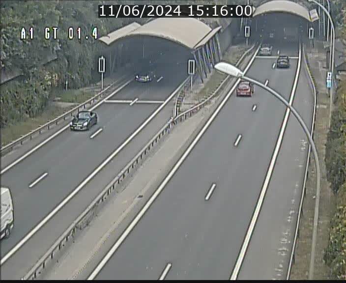 Traffic live webcam Luxembourg Hesperange - A1 direction Kirchberg - BK 1.4