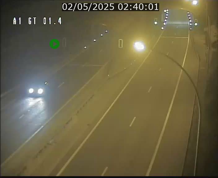 Traffic live webcam Luxembourg Hesperange - A1 direction Kirchberg - BK 1.4