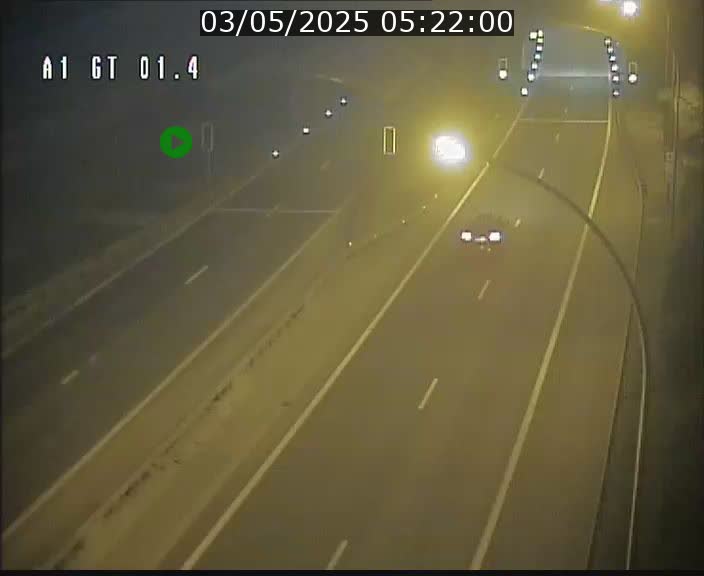 Traffic live webcam Luxembourg Hesperange - A1 direction Kirchberg - BK 1.4