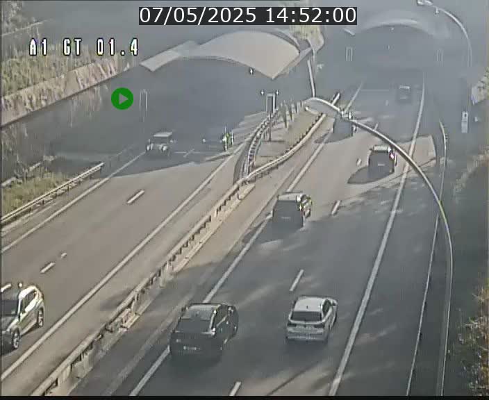 Traffic live webcam Luxembourg Hesperange - A1 direction Kirchberg - BK 1.4