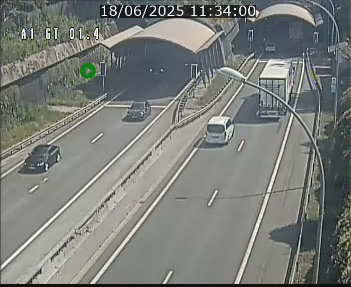 Traffic live webcam Luxembourg Hesperange - A1 direction Kirchberg - BK 1.4