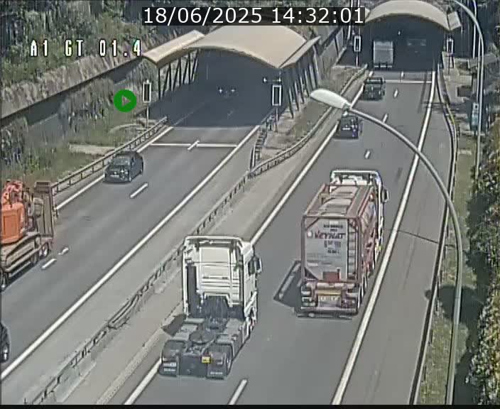 Traffic live webcam Luxembourg Hesperange - A1 direction Kirchberg - BK 1.4