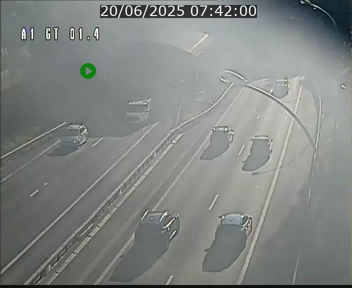 Traffic live webcam Luxembourg Hesperange - A1 direction Kirchberg - BK 1.4