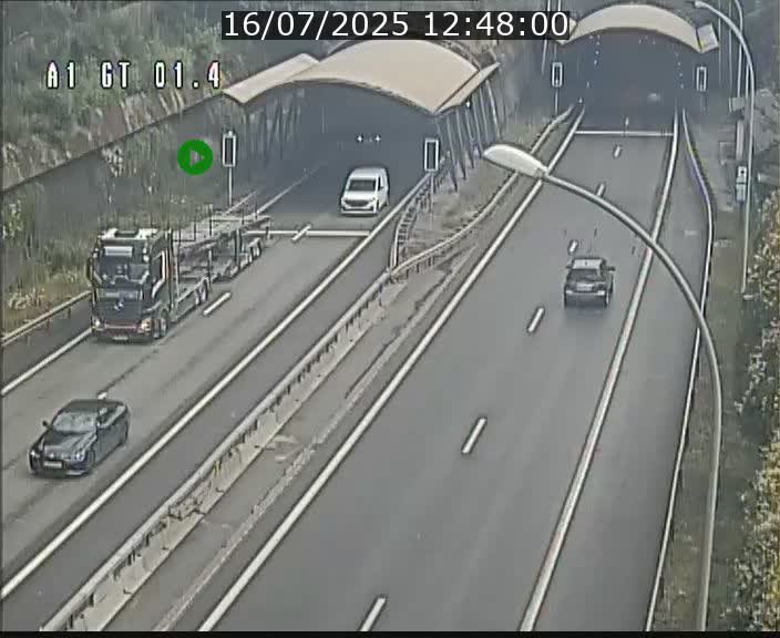 Traffic live webcam Luxembourg Hesperange - A1 direction Kirchberg - BK 1.4