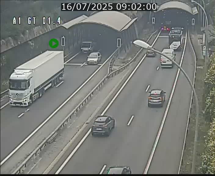 Traffic live webcam Luxembourg Hesperange - A1 direction Kirchberg - BK 1.4