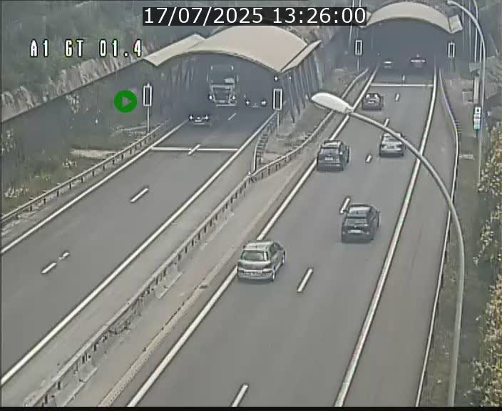 Traffic live webcam Luxembourg Hesperange - A1 direction Kirchberg - BK 1.4