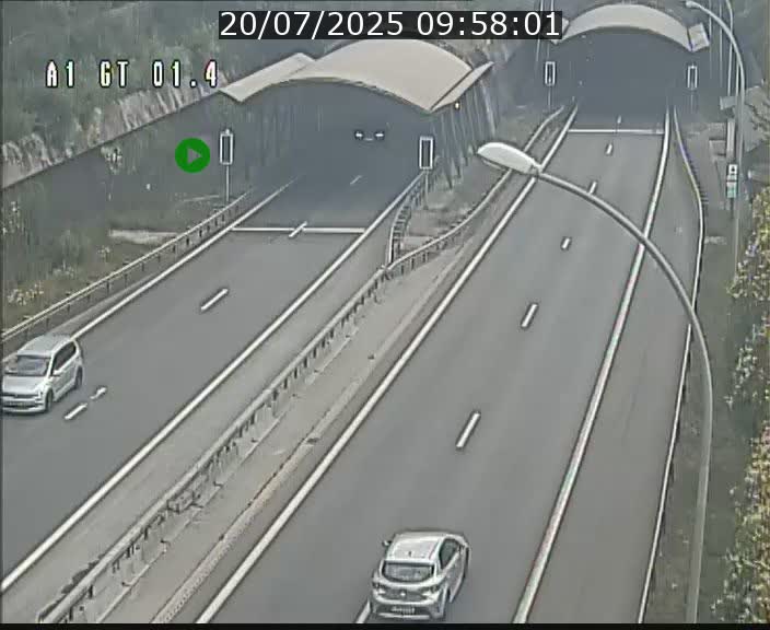 Traffic live webcam Luxembourg Hesperange - A1 direction Kirchberg - BK 1.4