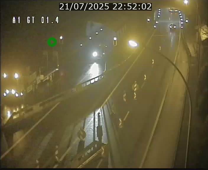 Traffic live webcam Luxembourg Hesperange - A1 direction Kirchberg - BK 1.4