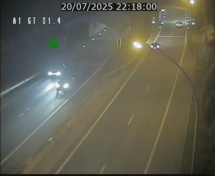 Traffic live webcam Luxembourg Hesperange - A1 direction Kirchberg - BK 1.4