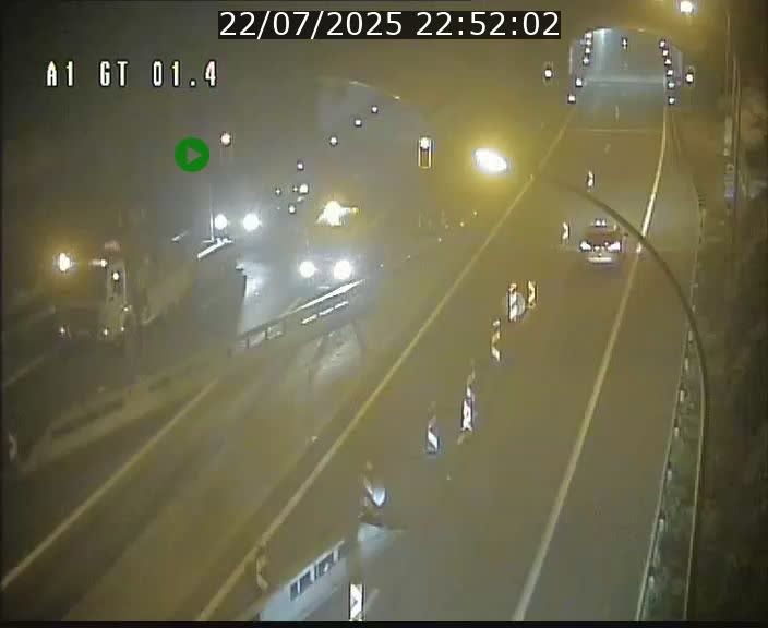 Traffic live webcam Luxembourg Hesperange - A1 direction Kirchberg - BK 1.4