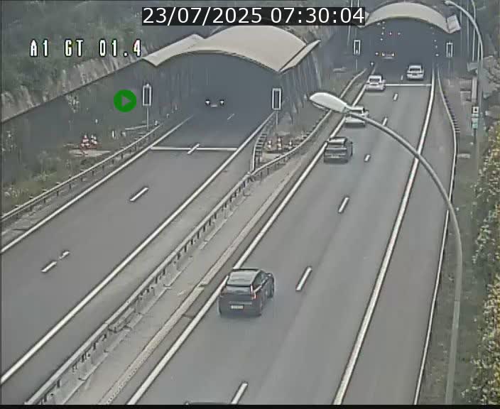 Traffic live webcam Luxembourg Hesperange - A1 direction Kirchberg - BK 1.4