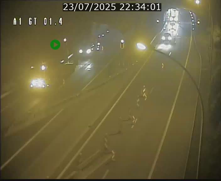 Traffic live webcam Luxembourg Hesperange - A1 direction Kirchberg - BK 1.4
