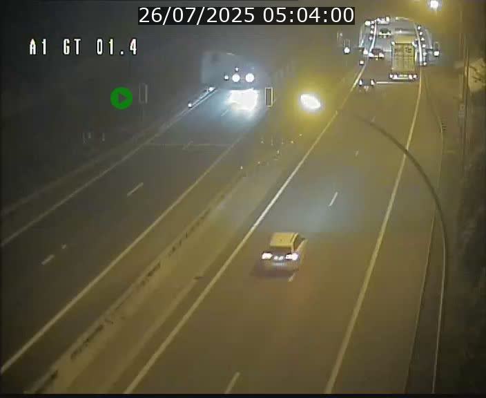 Traffic live webcam Luxembourg Hesperange - A1 direction Kirchberg - BK 1.4
