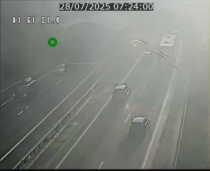 Traffic live webcam Luxembourg Hesperange - A1 direction Kirchberg - BK 1.4