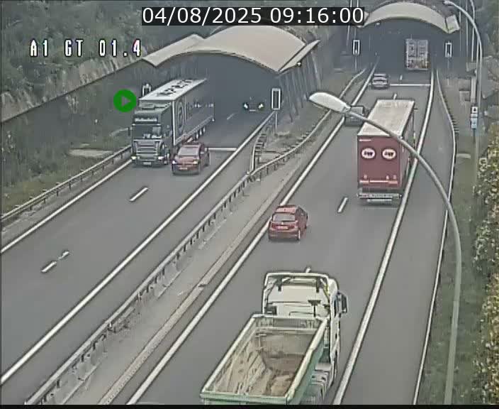 Traffic live webcam Luxembourg Hesperange - A1 direction Kirchberg - BK 1.4