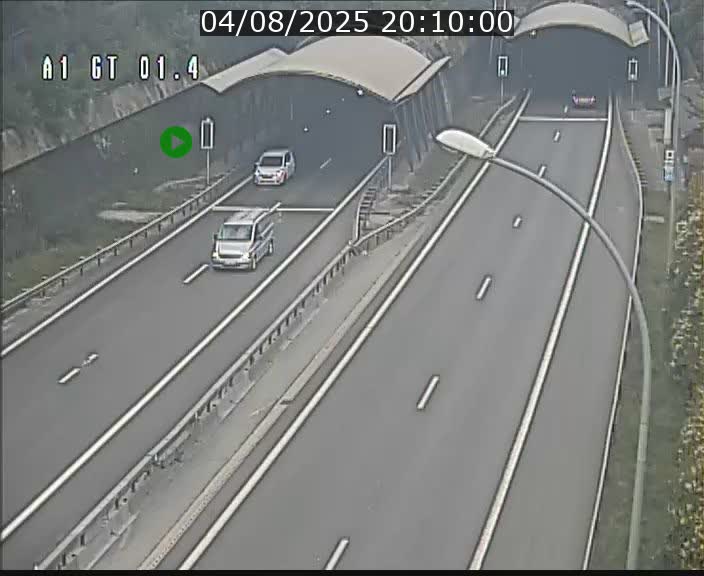 Traffic live webcam Luxembourg Hesperange - A1 direction Kirchberg - BK 1.4