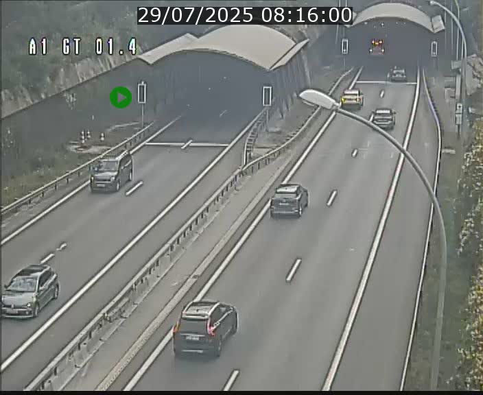 Traffic live webcam Luxembourg Hesperange - A1 direction Kirchberg - BK 1.4