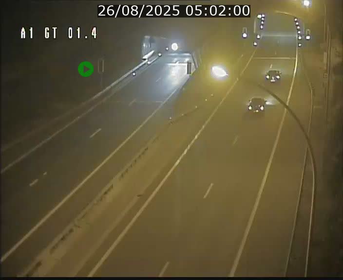 Traffic live webcam Luxembourg Hesperange - A1 direction Kirchberg - BK 1.4