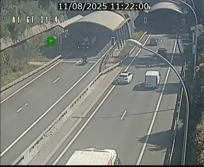 Traffic live webcam Luxembourg Hesperange - A1 direction Kirchberg - BK 1.4