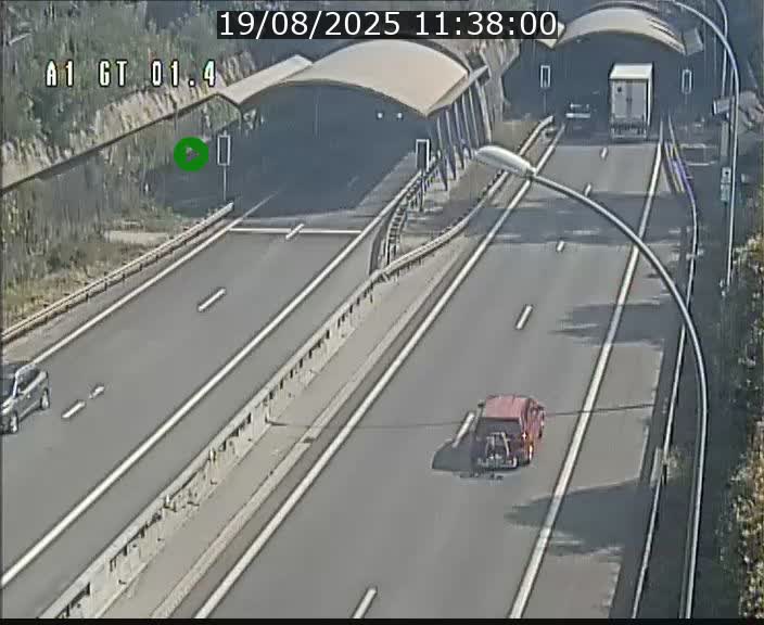 Traffic live webcam Luxembourg Hesperange - A1 direction Kirchberg - BK 1.4