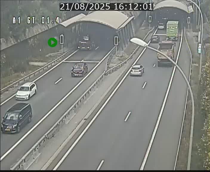 Traffic live webcam Luxembourg Hesperange - A1 direction Kirchberg - BK 1.4