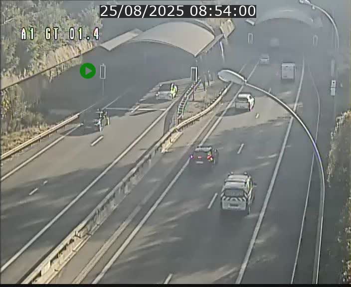 Traffic live webcam Luxembourg Hesperange - A1 direction Kirchberg - BK 1.4