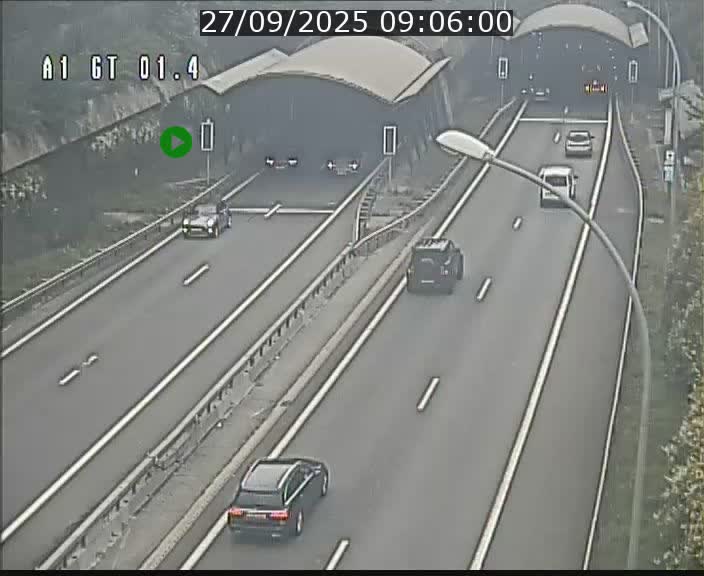 Traffic live webcam Luxembourg Hesperange - A1 direction Kirchberg - BK 1.4