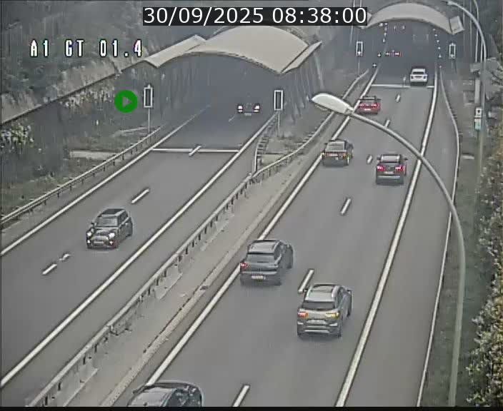 Traffic live webcam Luxembourg Hesperange - A1 direction Kirchberg - BK 1.4