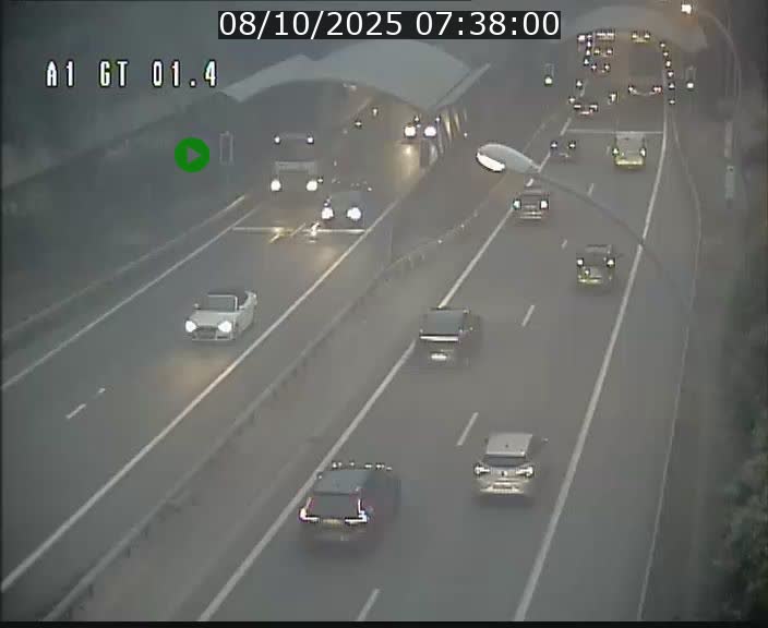 Traffic live webcam Luxembourg Hesperange - A1 direction Kirchberg - BK 1.4