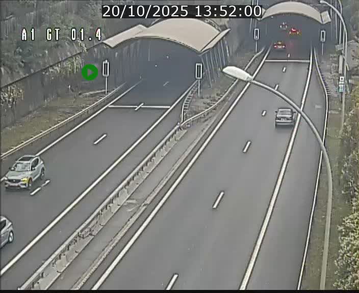 Traffic live webcam Luxembourg Hesperange - A1 direction Kirchberg - BK 1.4