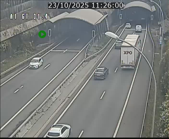 Traffic live webcam Luxembourg Hesperange - A1 direction Kirchberg - BK 1.4
