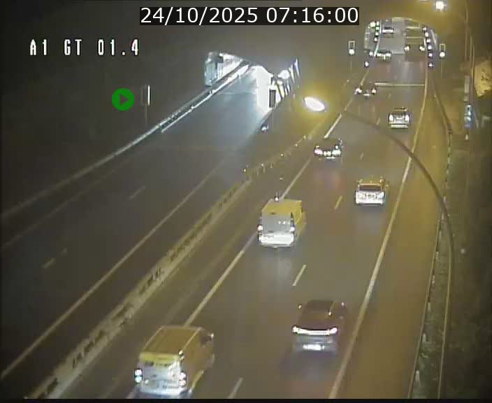 Traffic live webcam Luxembourg Hesperange - A1 direction Kirchberg - BK 1.4