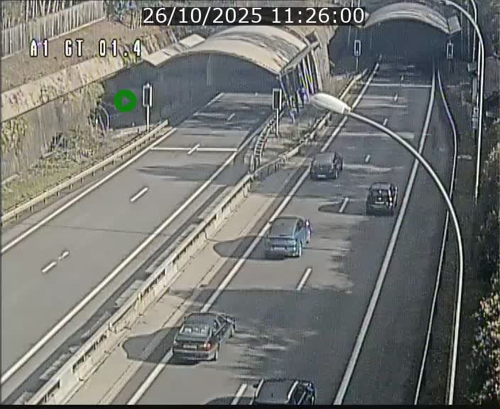 Traffic live webcam Luxembourg Hesperange - A1 direction Kirchberg - BK 1.4