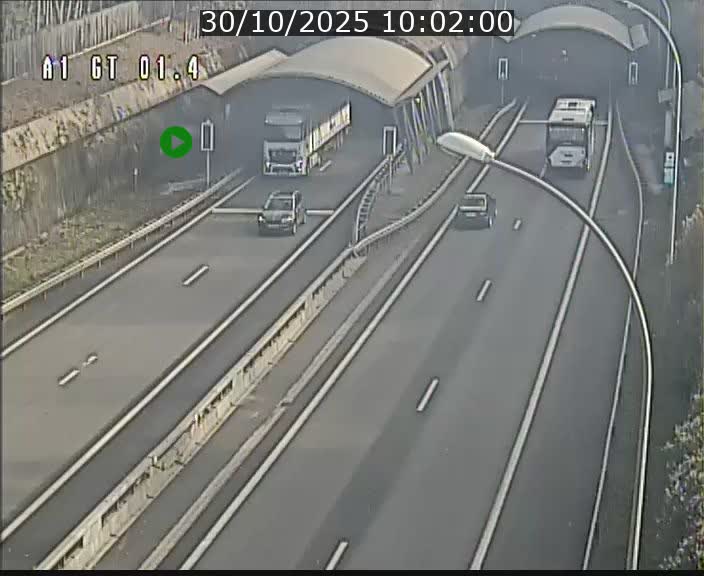 Traffic live webcam Luxembourg Hesperange - A1 direction Kirchberg - BK 1.4