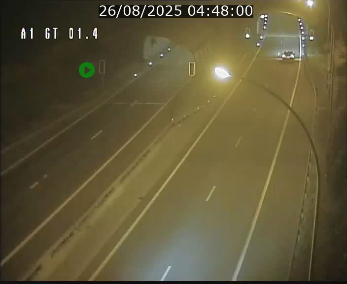 <h2>Traffic live webcam Luxembourg Hesperange - A1 direction Kirchberg - BK 1.4</h2>
