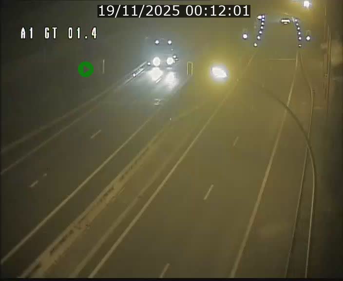 <h2>Traffic live webcam Luxembourg Hesperange - A1 direction Kirchberg - BK 1.4</h2>