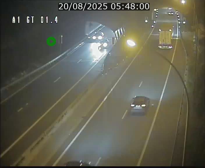 <h2>Traffic live webcam Luxembourg Hesperange - A1 direction Kirchberg - BK 1.4</h2>