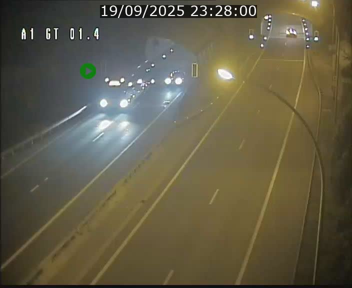 Traffic live webcam Luxembourg Hesperange - A1 direction Kirchberg - BK 1.4