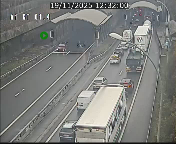 Traffic live webcam Luxembourg Hesperange - A1 direction Kirchberg - BK 1.4